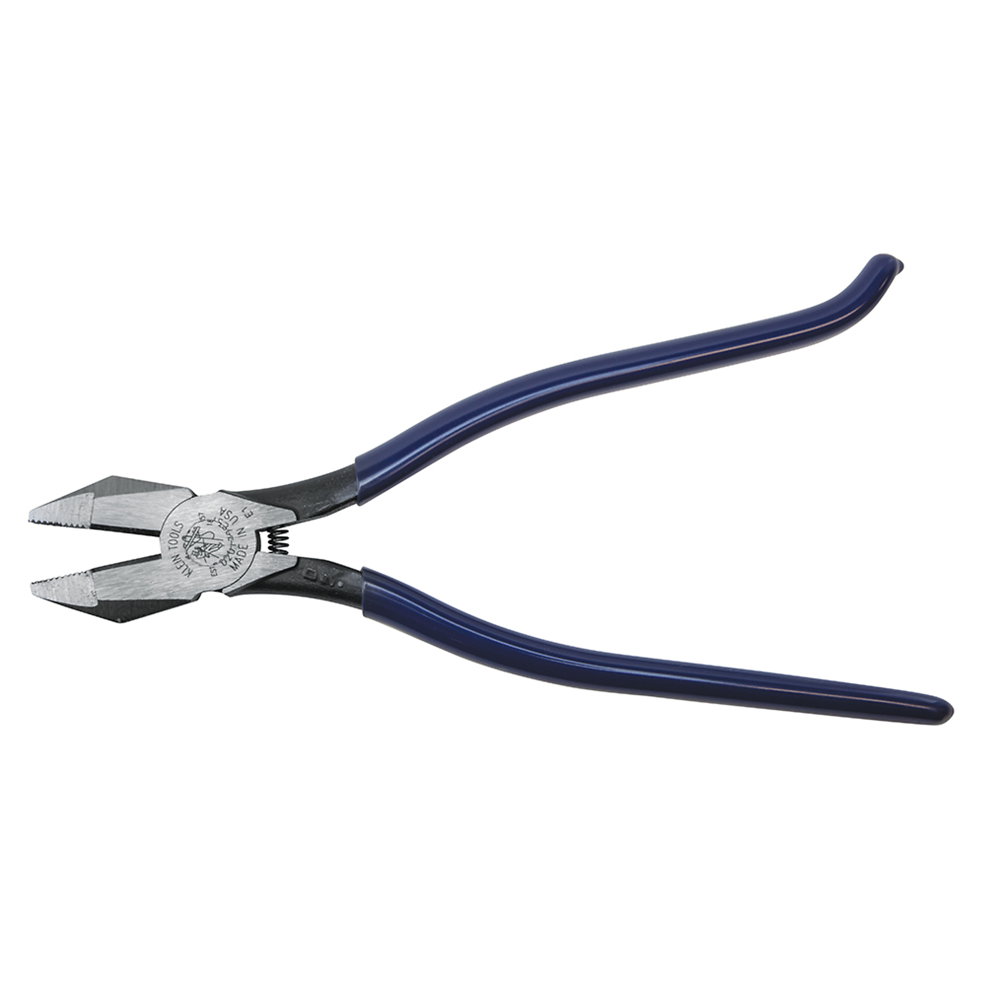 Klein Tools, Rebar Work Pliers Plastic Dipped, Jaw Capacity 1.16 in, Model# D201-7CST